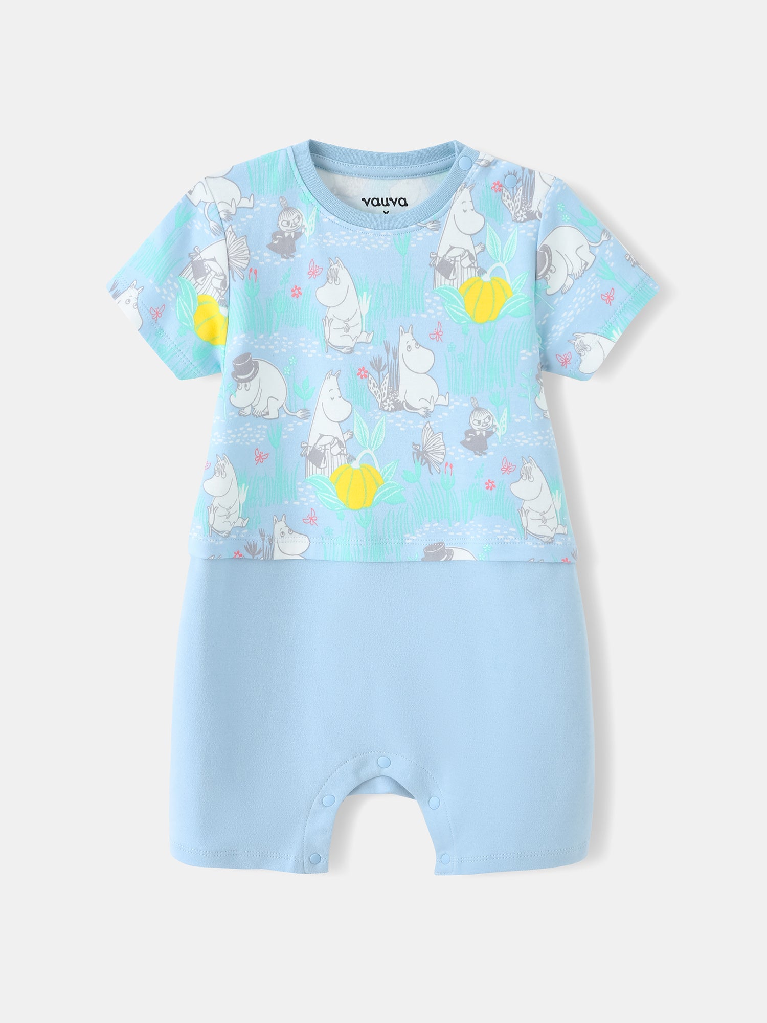 Baby Short Sleeve All-Over Print Romper