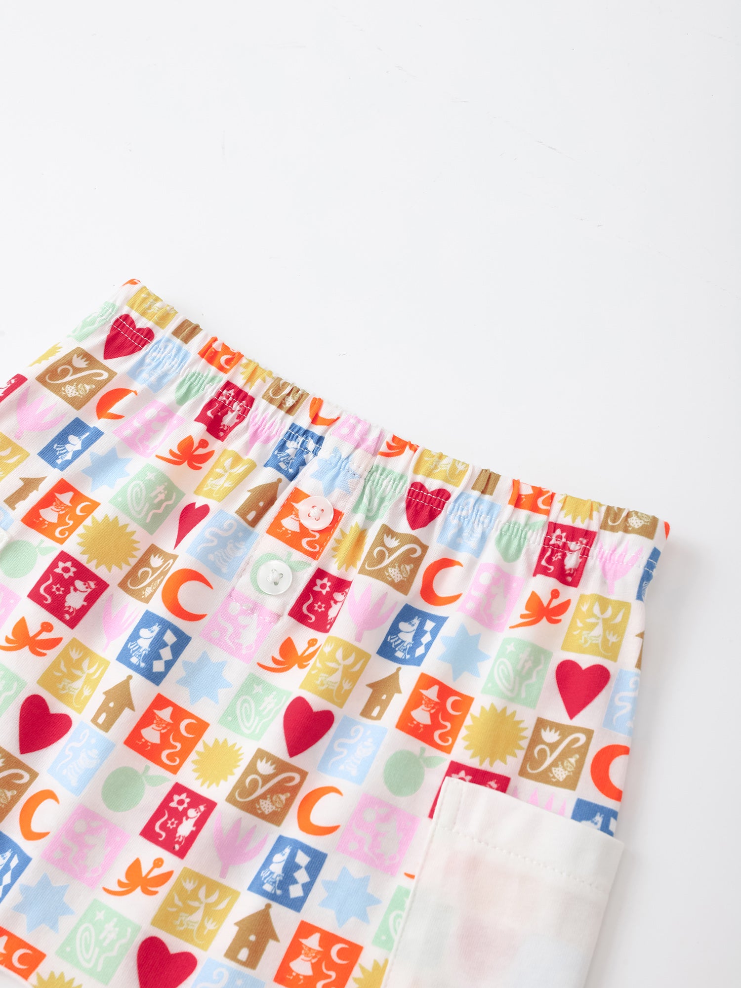 Moomin 80Th Anniversary Baby Short Sleeve Pocket Tee And Shorts Set