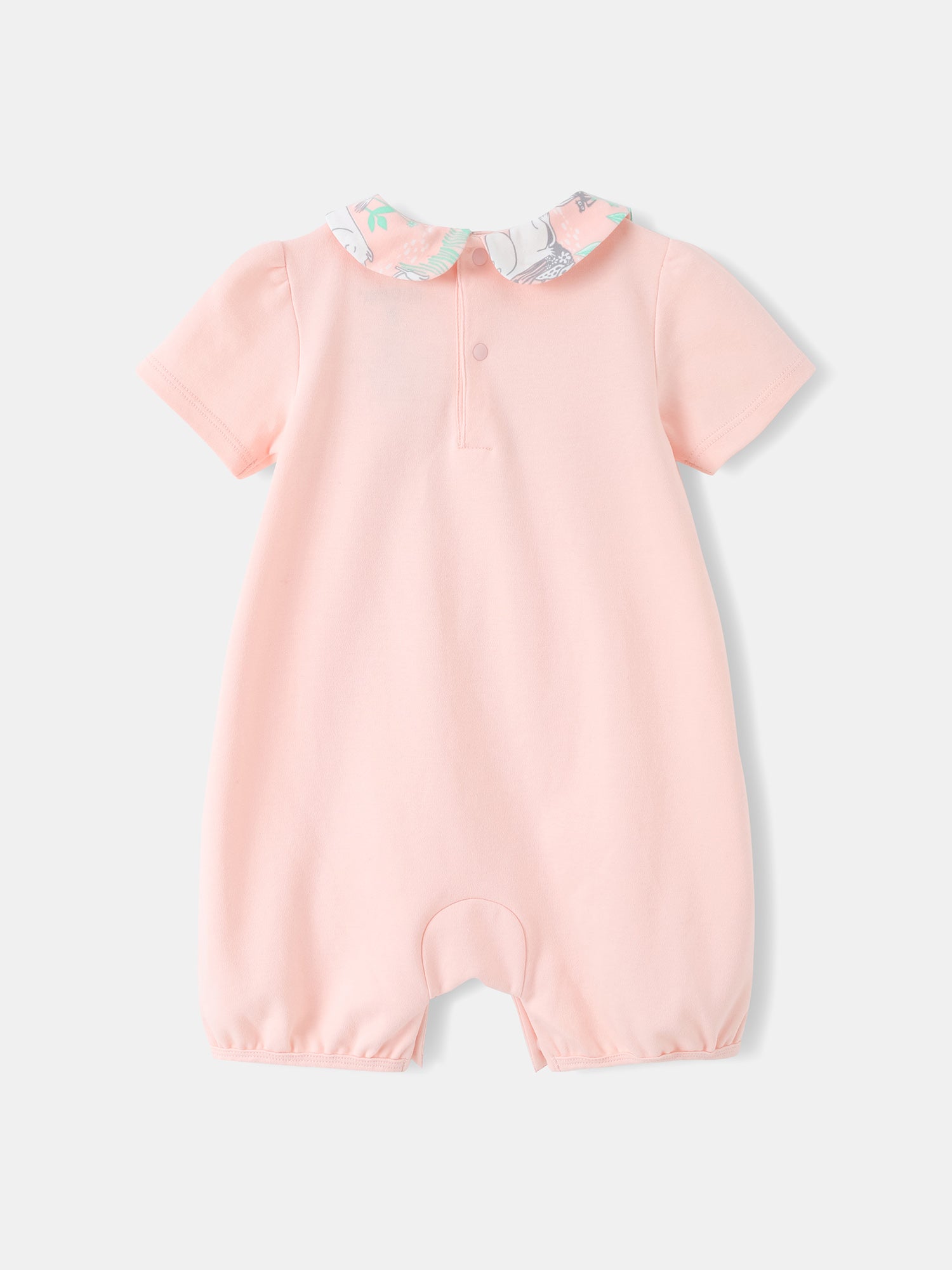 Baby Peter Pan Collar Puff Sleeve Romper