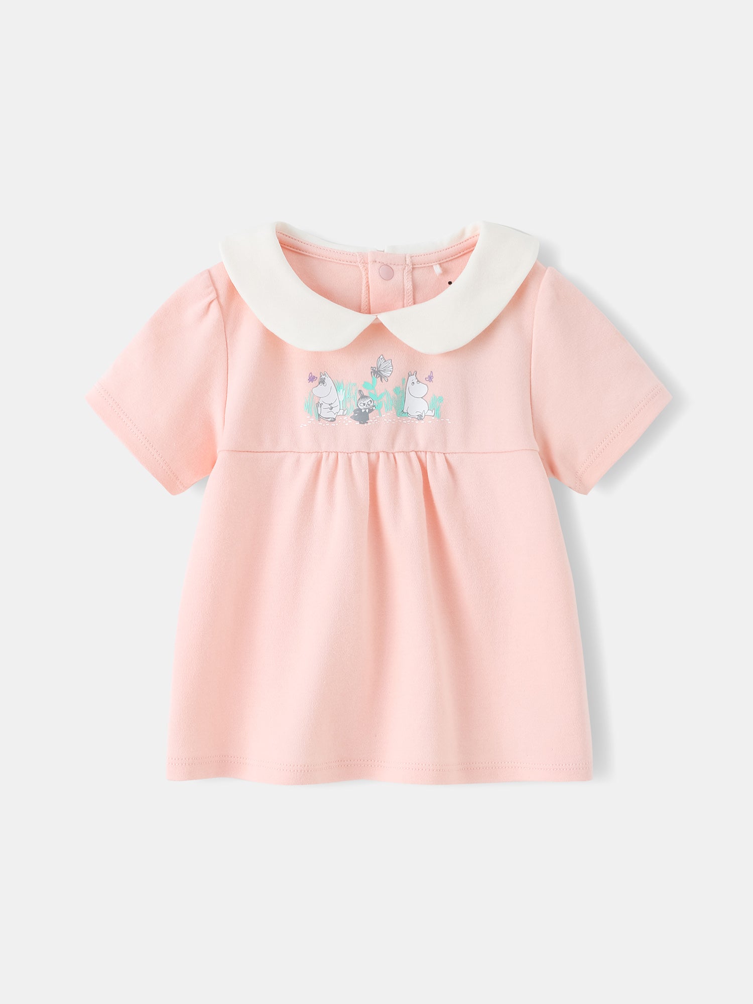 Baby Peter Pan Collar Puff Sleeve Dolly Top