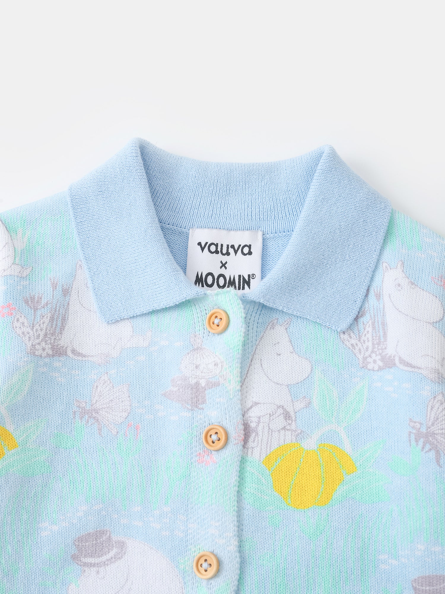 Baby Polo Neck Print Cardigan