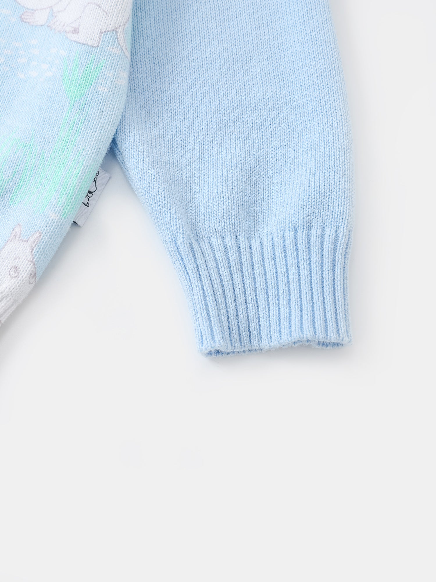 Baby Polo Neck Print Cardigan