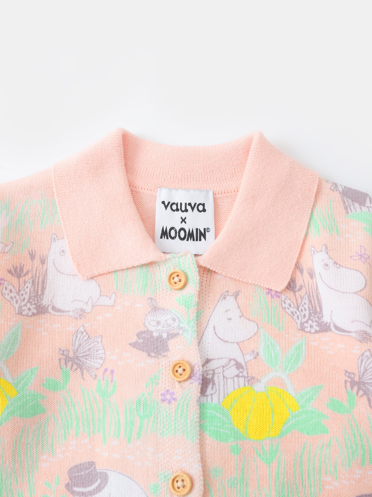 Baby Polo Neck Print Cardigan