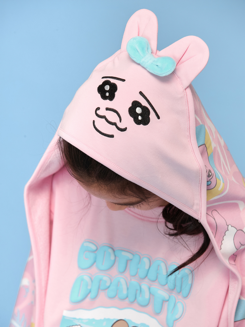 Opanchu Usagi Hooded Beach Towel Blanket with Character Print
