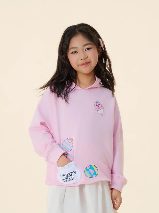 Long‑Sleeve Hooded Sweatshirt with Patch Pockets