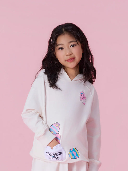 Long‑Sleeve Hooded Sweatshirt with Patch Pockets