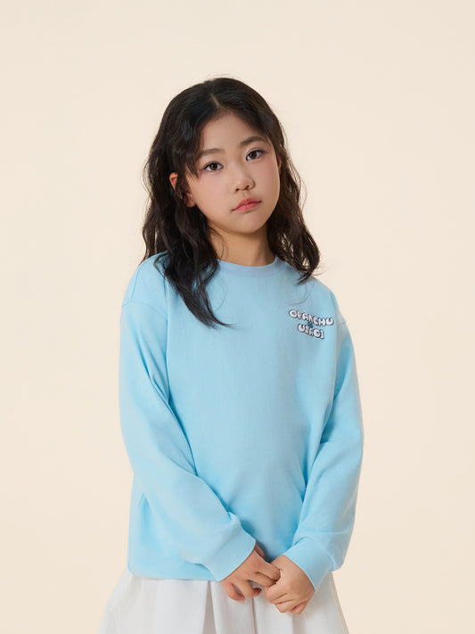 (Ships 17/4) “Opanty Time” Light Blue Graphic Sweatshirt