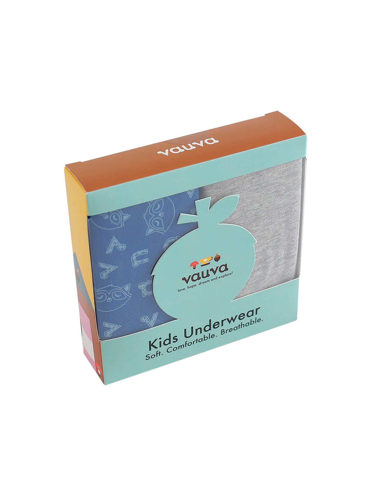 VAUVA Vauva Boys Organic Cotton Underwear (Briefs) - Vauva Blue / Grey Underwear