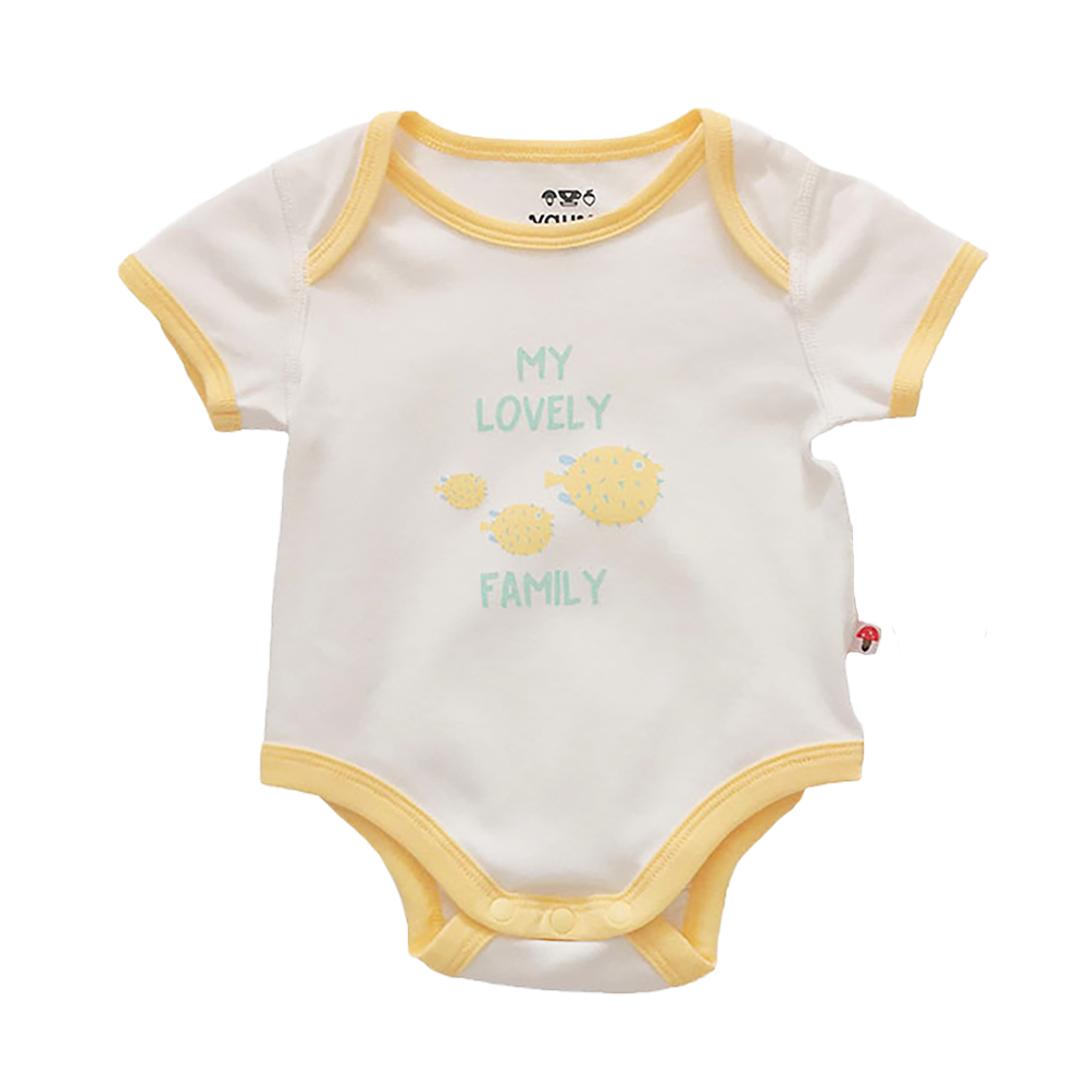 VAUVA Vauva Baby Organic Cotton Romper Set - Whale & Fugu (1 SET 2 PCS) Fashion