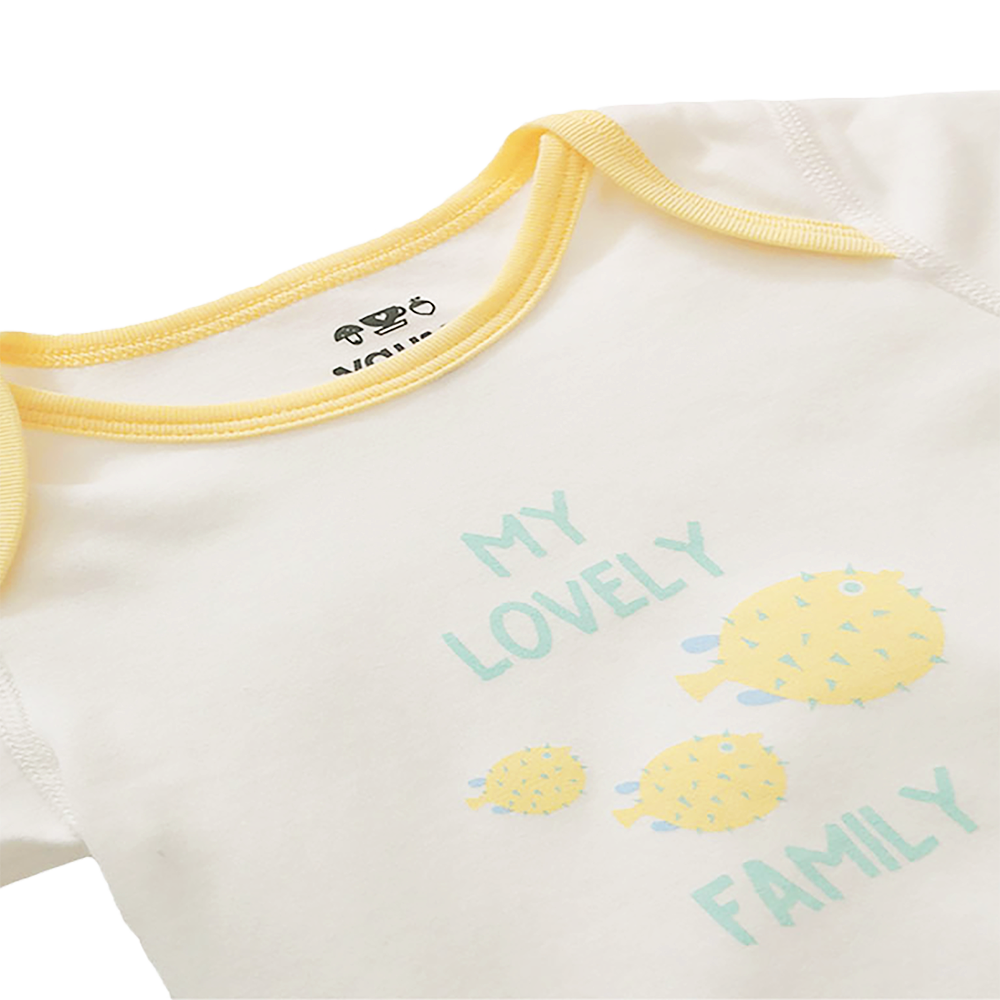 VAUVA Vauva Baby Organic Cotton Romper Set - Whale & Fugu (1 SET 2 PCS) Fashion