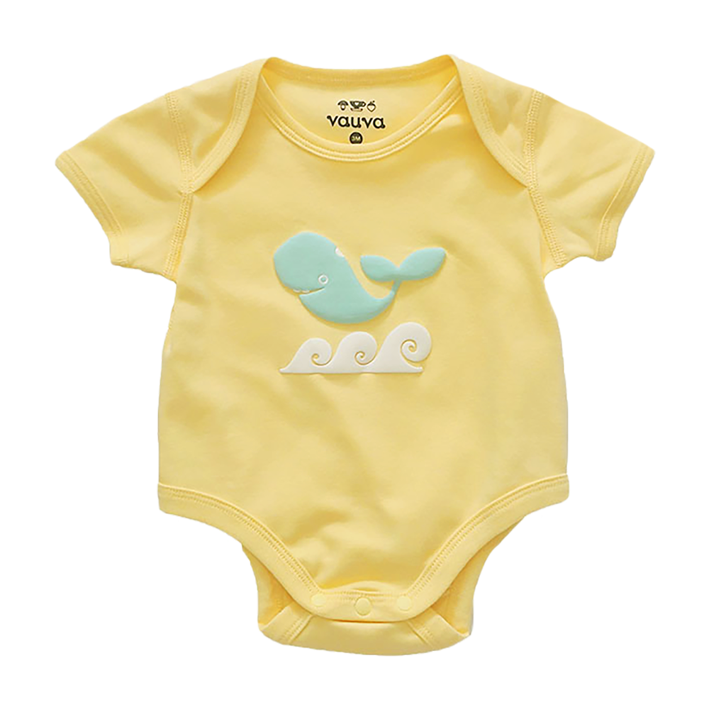 VAUVA Vauva Baby Organic Cotton Romper Set - Whale & Fugu (1 SET 2 PCS) Fashion