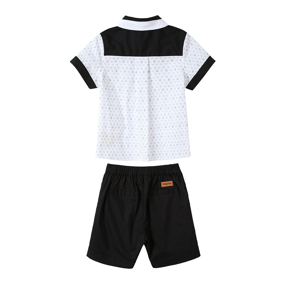 VAUVA Vauva 2022 - Logo Print Shirt/ Shorts Set Suits & Waistcoats