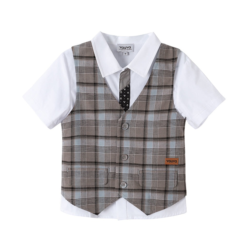 VAUVA Vauva 2022 - Shirt With Faux Layered Waistcoat Suits & Waistcoats
