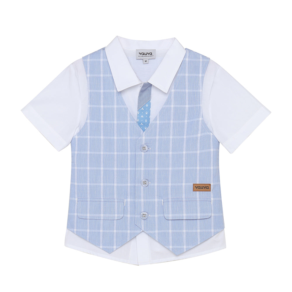 VAUVA Vauva 2022 - Shirt With Faux Layered Waistcoat Suits & Waistcoats
