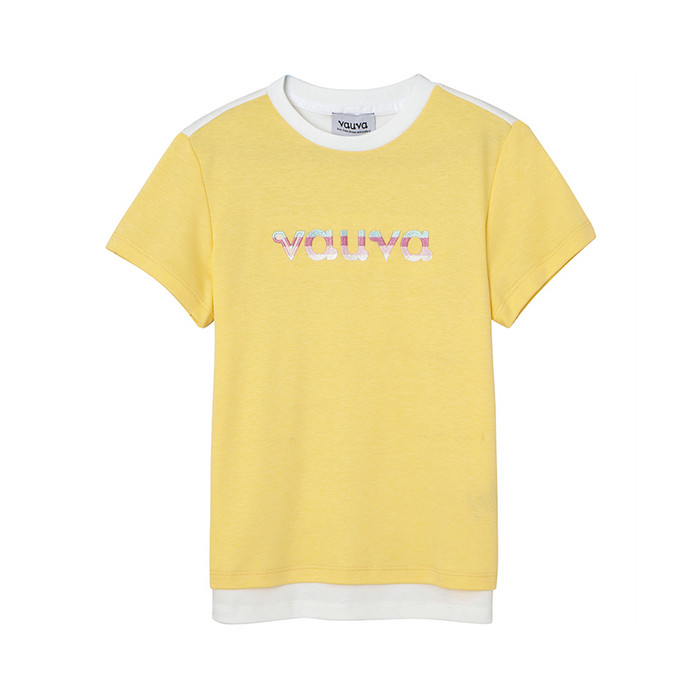Vauva 2022 - Vauva Logo Embroidered T-shirt - My Little Korner