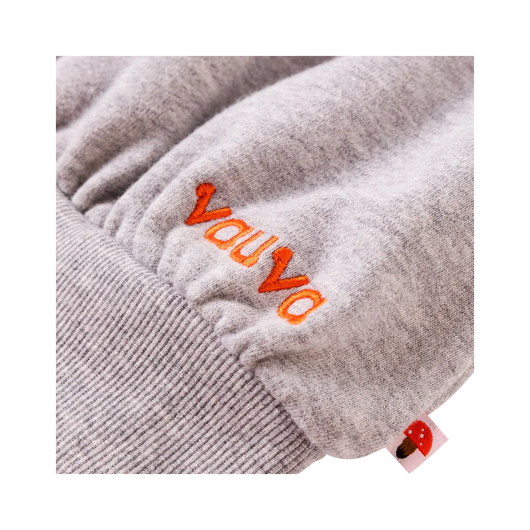VAUVA Vauva Girls Embroidery Flower on Shoulders Sweatshirt - Grey Sweatshirts