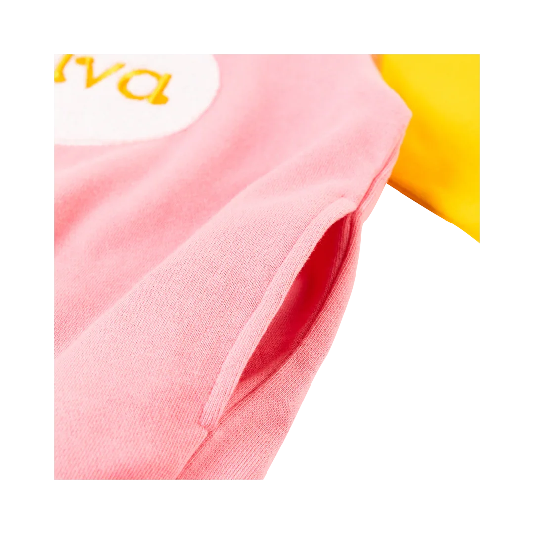 VAUVA Vauva Girls Flower Shrubs Hoodie - Pink and Yellow Hoodies