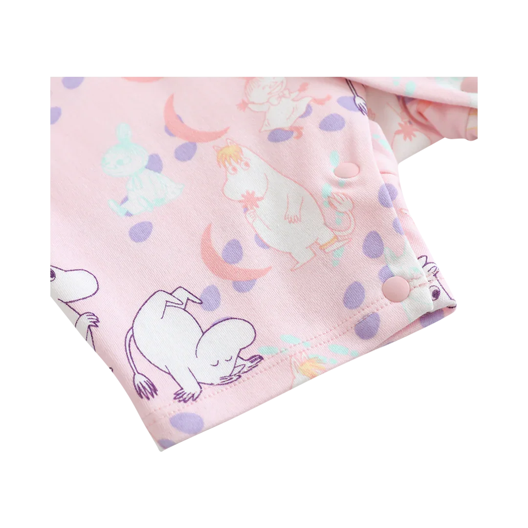 Vauva x Moomin Vauva x Moomin All-over Print Short Sleeves Romper (Pink) Romper