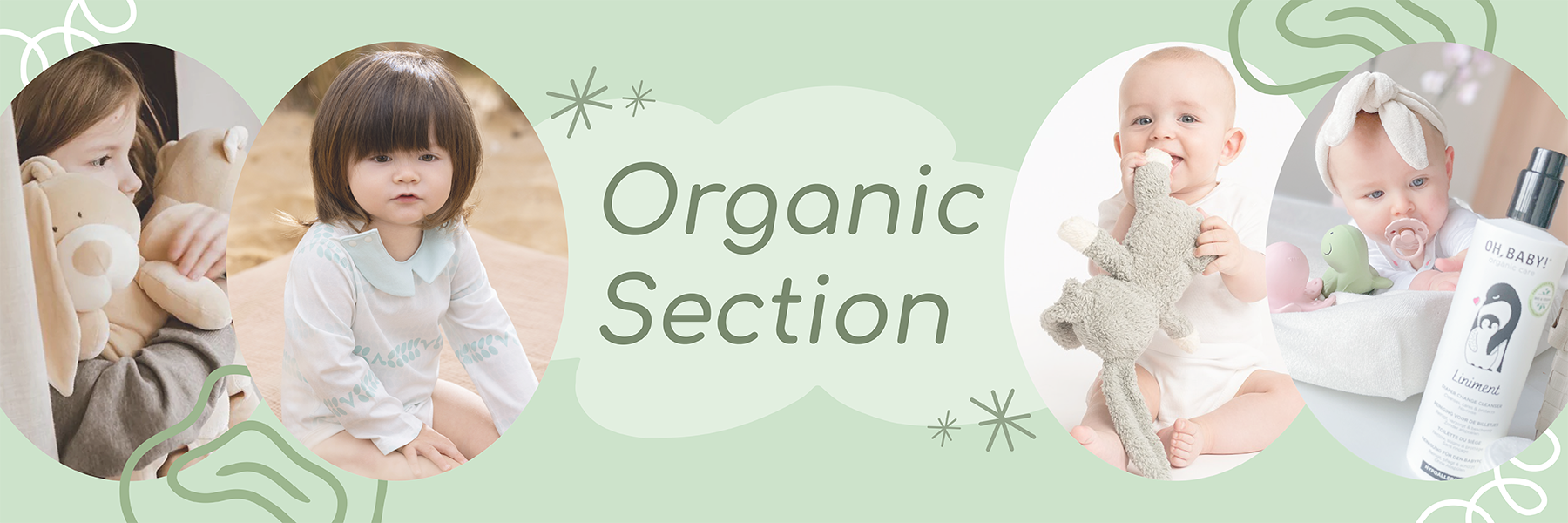 My Little Korner - Organic Section Desktop banner - Organic Items collection