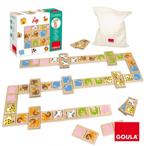 Goula Goula Zoo Domino Wooden Toy