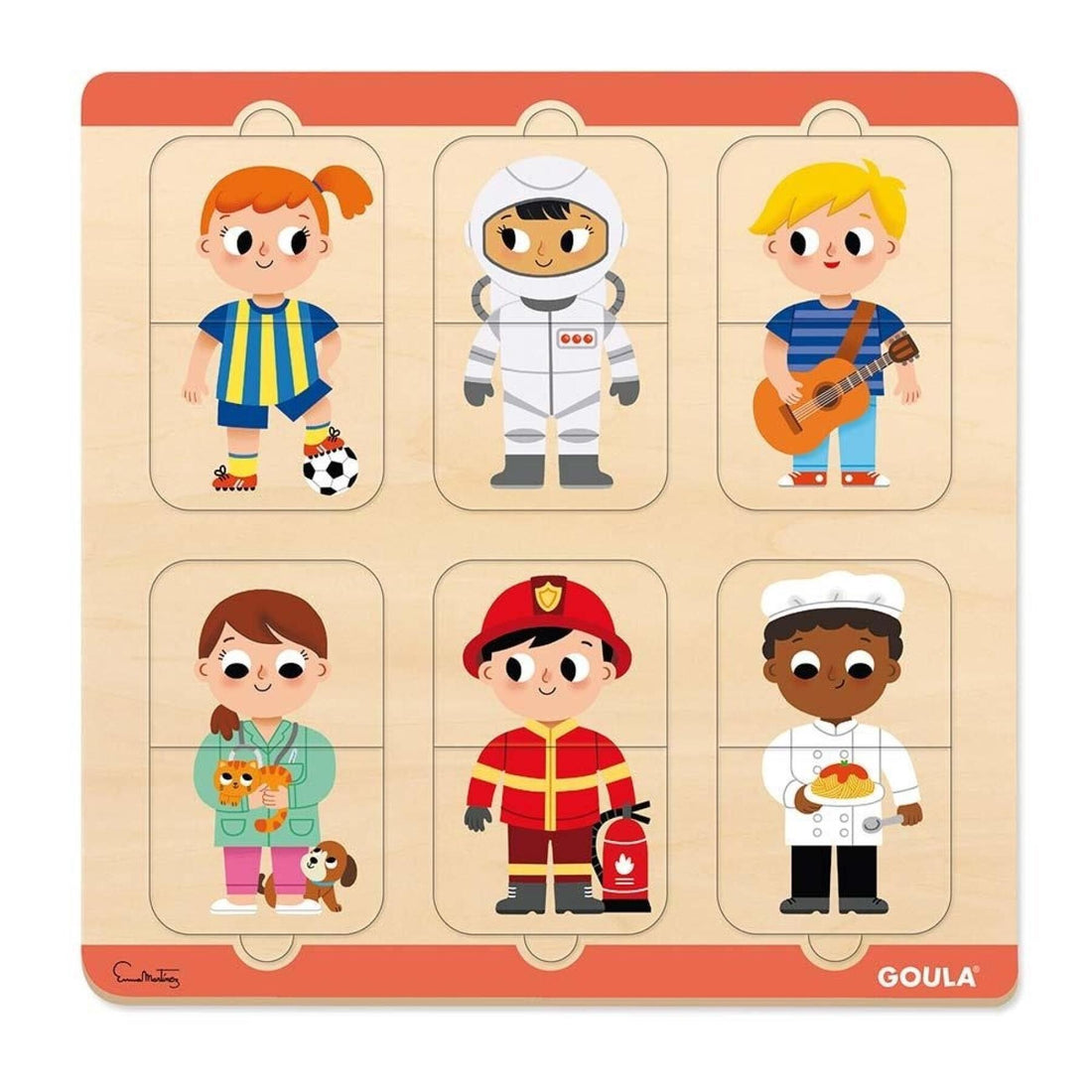 Goula Goula Puzzle Profesiones Wooden Toy