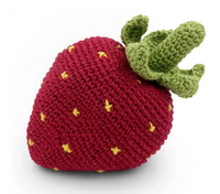 MyuM - Corn Crocheted Baby Rattle, Strawberry Reversible Toy & Comforter Carrot - My Little Korner