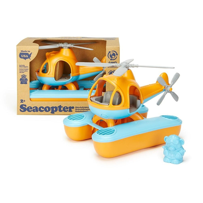 Green Toys - Seacopter (Orange) - My Little Korner