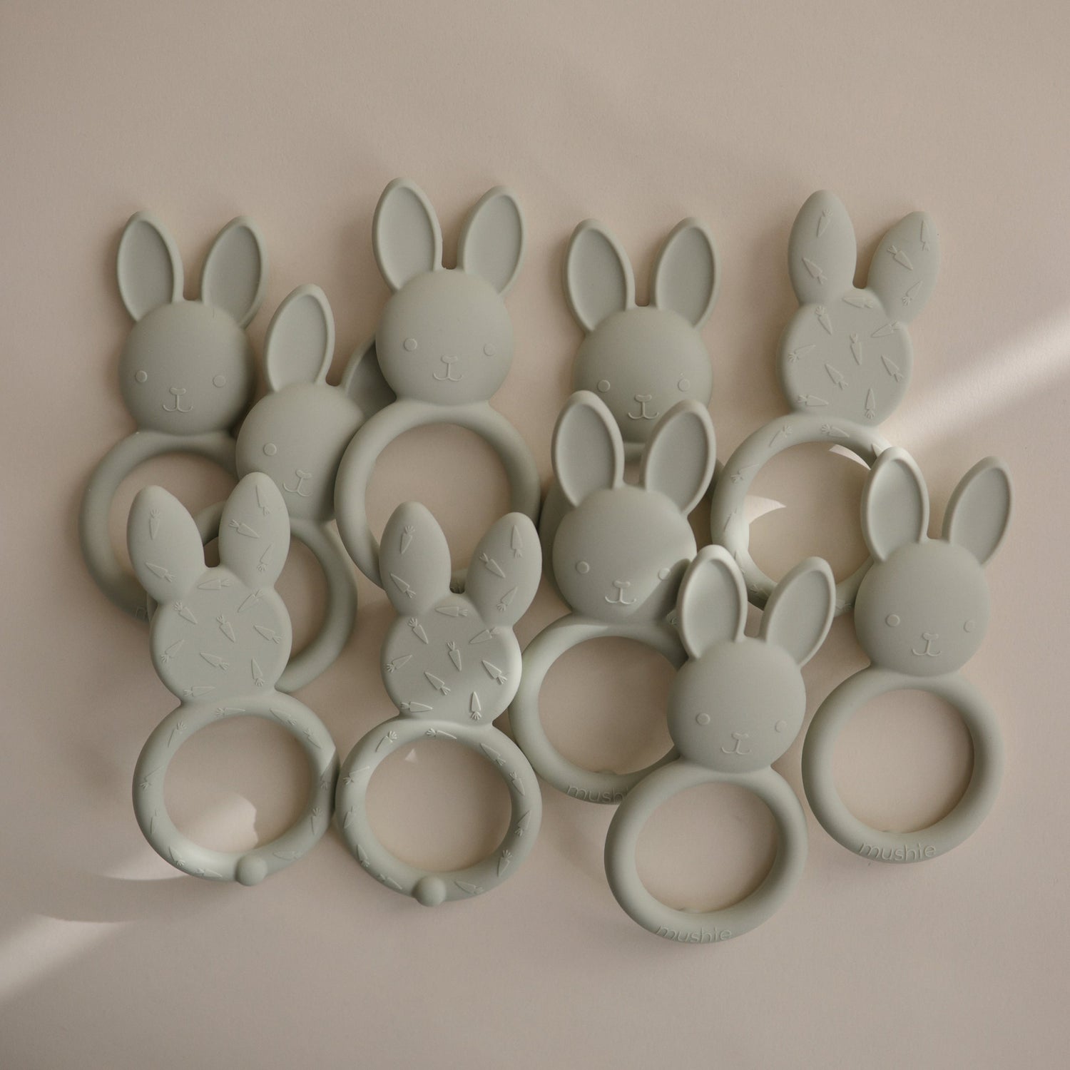 Mushie Mushie - Baby Silicone Teether (Bunny Sage) Comforter &amp; teether