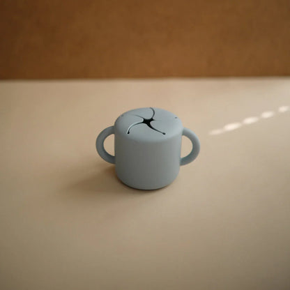 Mushie Mushie - Kids Snack Cup (Powder Blue) cup