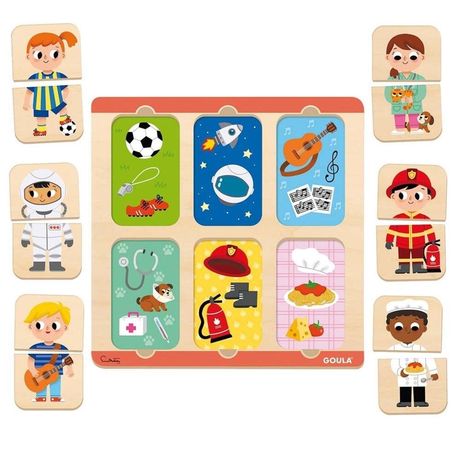 Goula Goula Puzzle Profesiones Wooden Toy