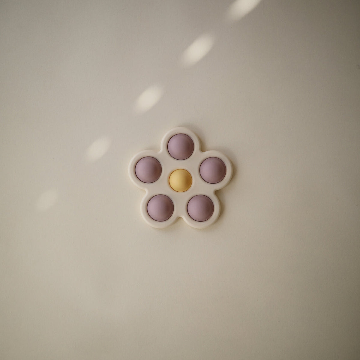 Mushie - Flower Press Toy (Soft Lilac)