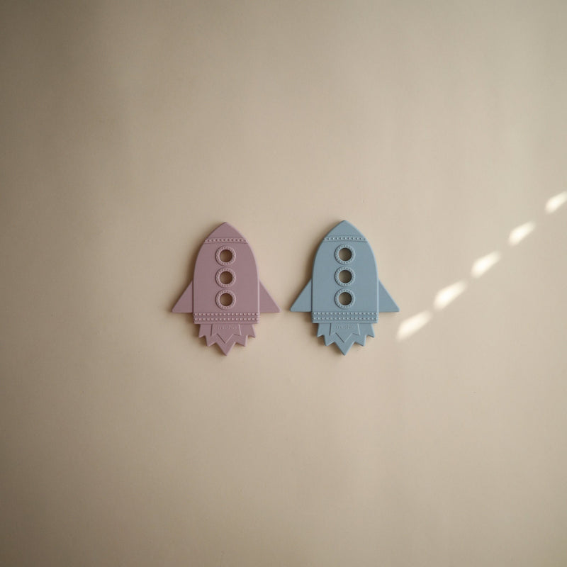 Mushie Mushie - Baby Rocket Teether ( Cloud Blue) Comforter & teether