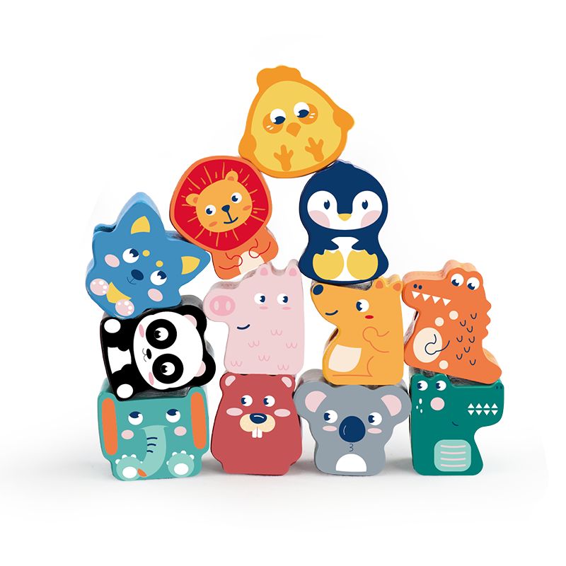 Leo & Friends Leo & Friends - Animal Lacing Beads Wooden Toy