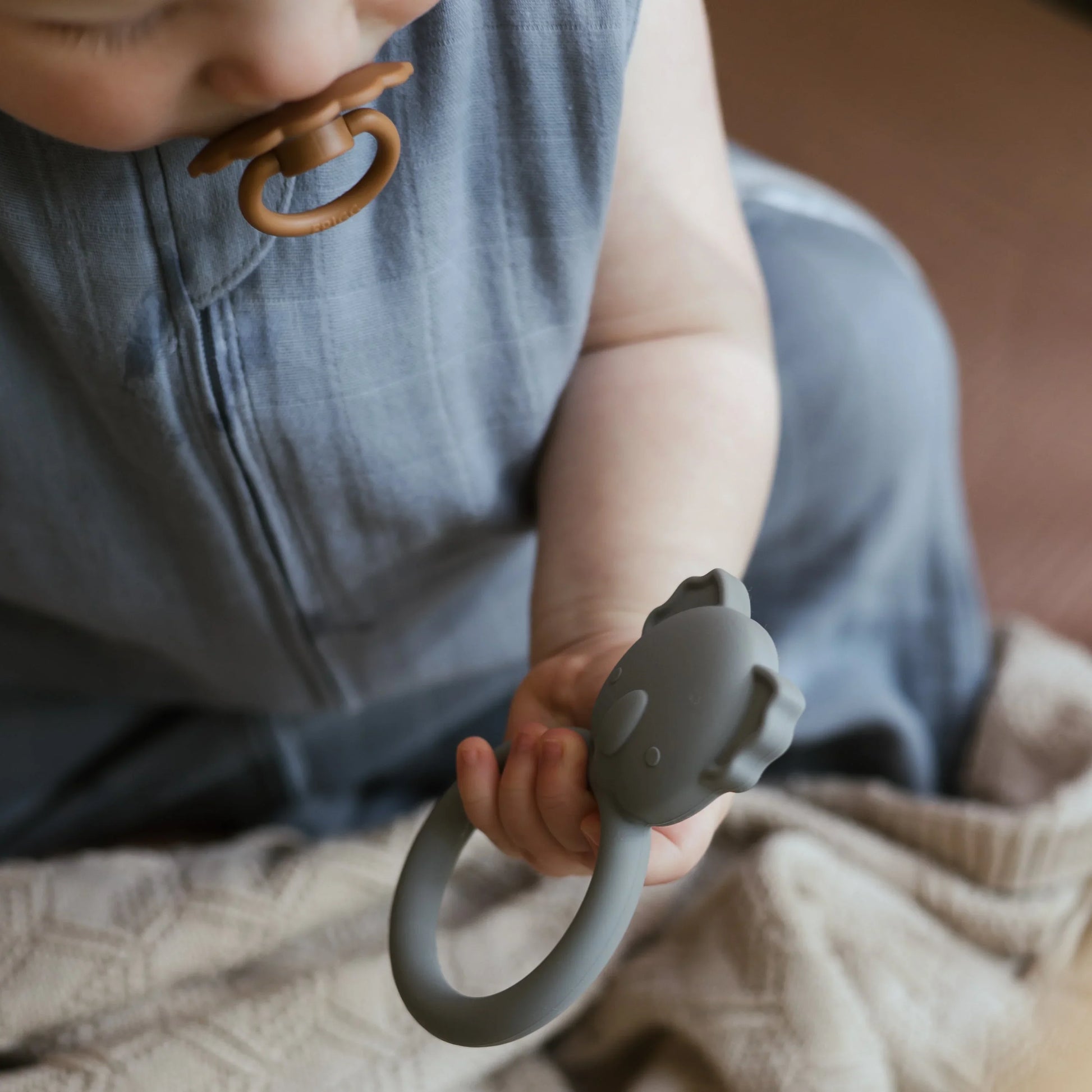Mushie Mushie - Baby Koala Silicone Teether (Blue) Comforter & teether