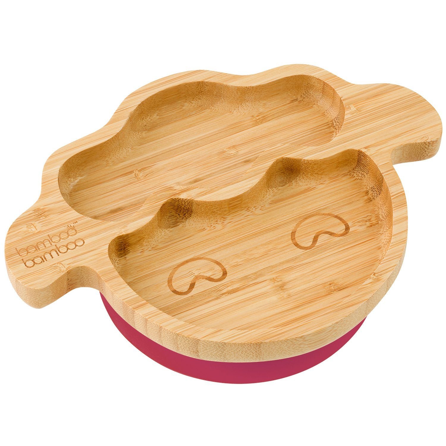 PANDA BAMBOO PANDA BAMBOO -Bamboo Sheep plate &amp; spoon Set (original price $200) Plate