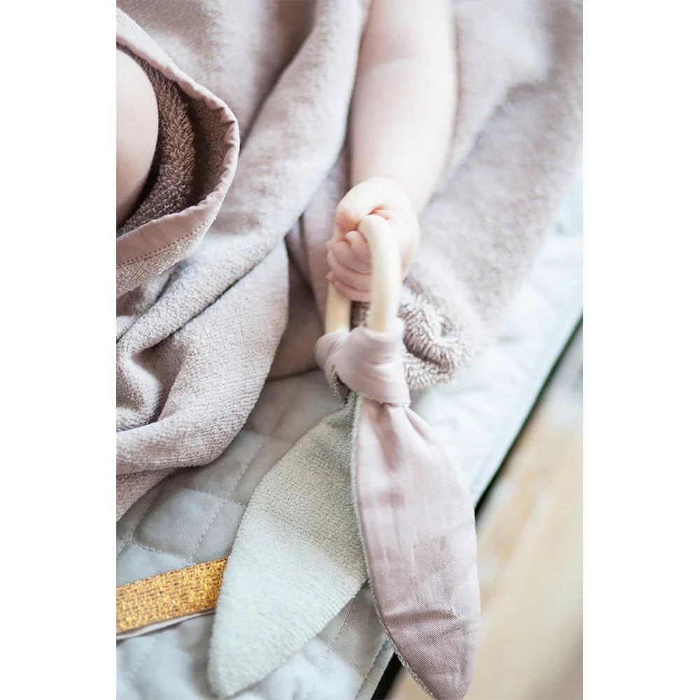 FABELAB Fabelab -Teether - Bunny - Mauve Comforter & teether