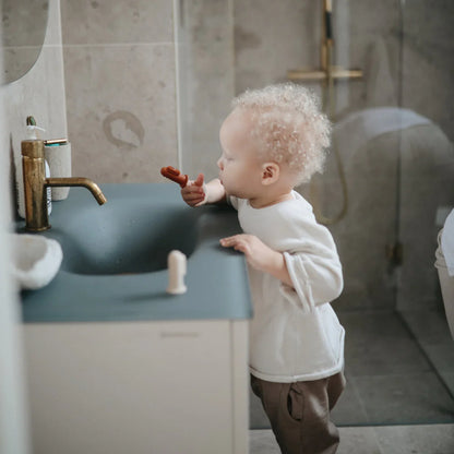 Mushie Mushie - Finger Baby Toothbrushes (Grey) Toothbrush