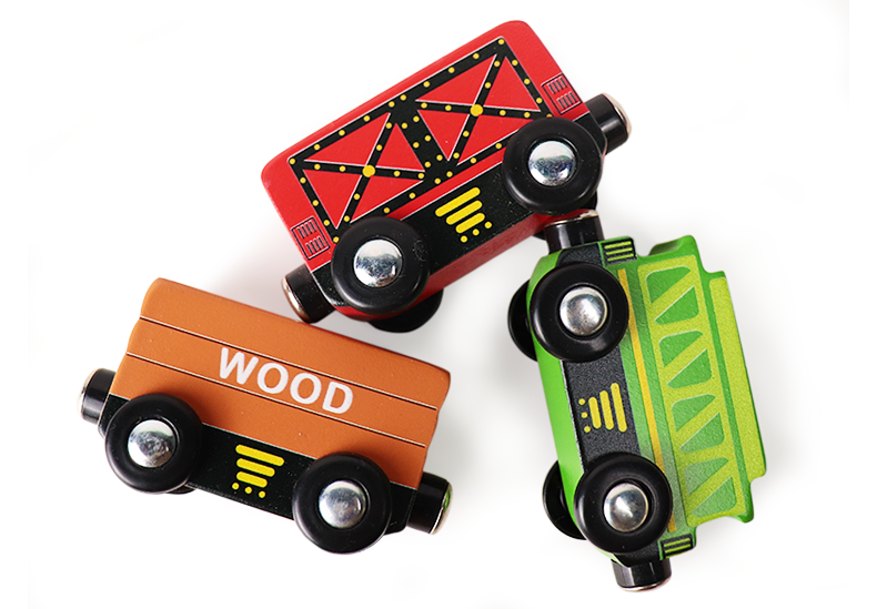 Leo &amp; Friends Leo &amp; Friends - Little Train set 9pcs Wooden Toy