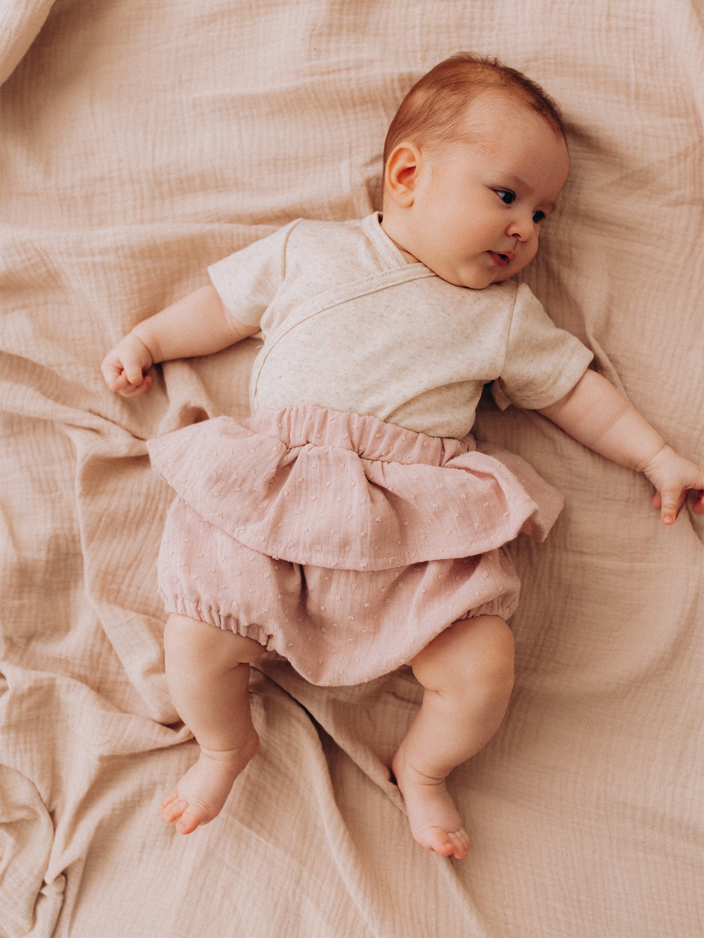 Muslin Bloomers With Ruffle (GOTS)