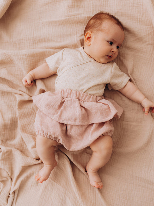 Muslin Bloomers With Ruffle (GOTS)