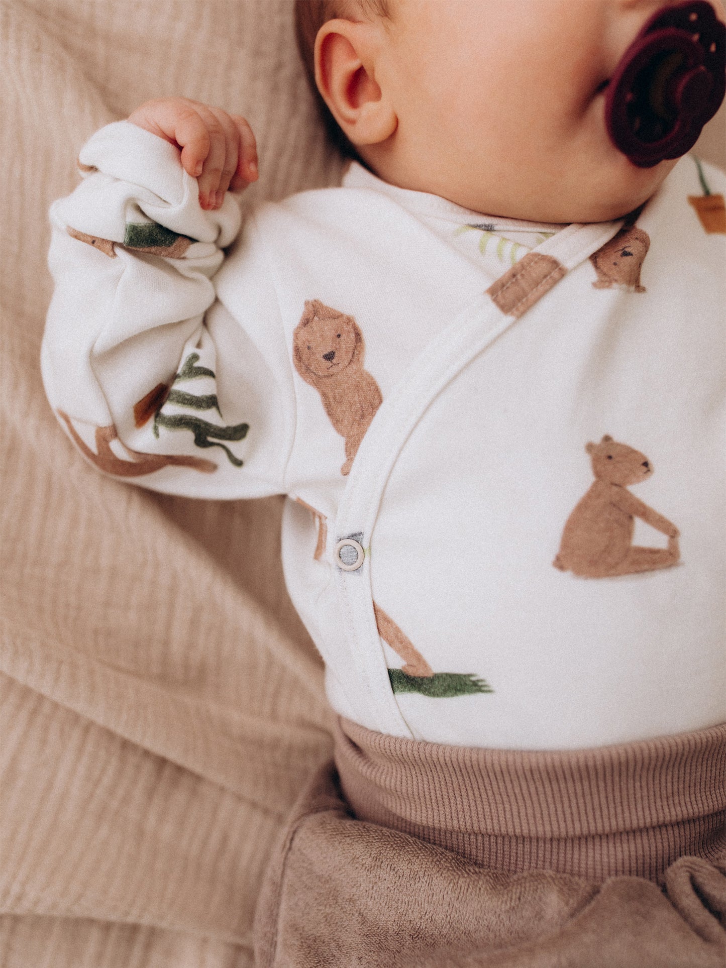 Longsleeve Wrap Bodysuit (GOTS)