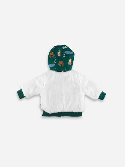 Baby Boys Quilted Reversible Patchwork Jacket