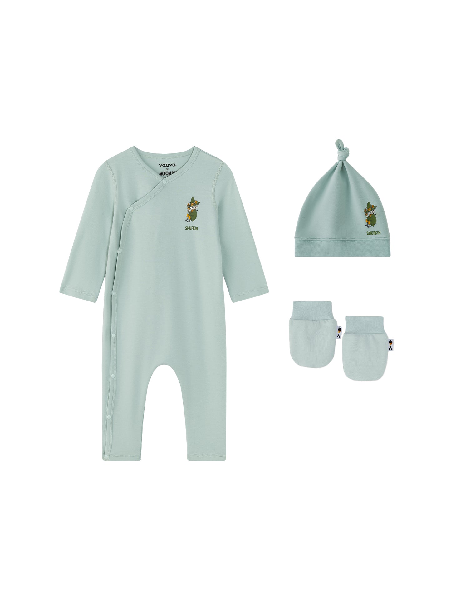 Vauva x Moomin Limited Edition Baby Set (Mint Edition)