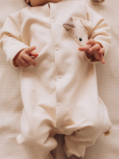 French Terry Sleepsuit With Feet (GOTS)