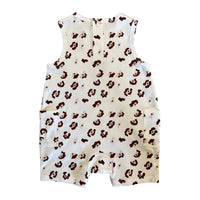 Vauva SS23 Safari - Baby Boys Leopard Print Cotton Sleeve Bodysuit