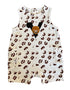 VAUVA Vauva SS23 Safari - Baby Boys Leopard Print Cotton Sleeve Romper Romper
