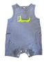 VAUVA Vauva SS23 Safari - Baby Boys Crocodile Print Cotton Sleeve Romper Romper