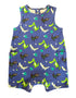 VAUVA Vauva SS23 Safari - Baby Boys Crocodile All-Over Print Cotton Sleeve Romper Romper