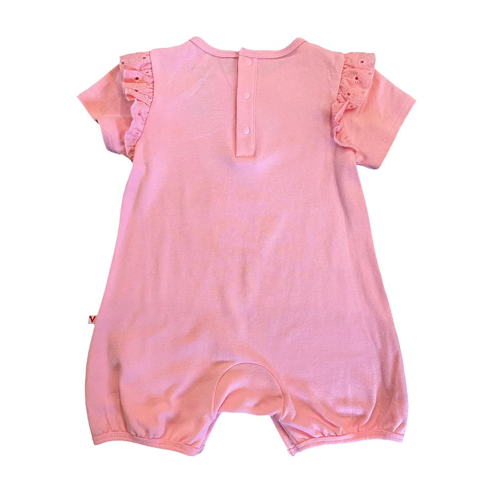 VAUVA Vauva SS23 Safari - Baby Girls Leopard Print Cotton Romper Romper