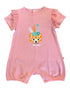 VAUVA Vauva SS23 Safari - Baby Girls Leopard Print Cotton Romper Romper
